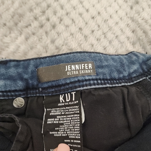 Kut From the Cloth Jennifer Ultra Skinny Jeans Size 8 GUC - Picture 11 of 14